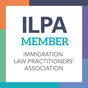 A badge that says ilpa member immigration law practitioners ' association
